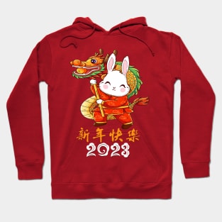Year of the Rabbit 2023 - Chinese New Year 2023 Dabbing Rabbit Hoodie